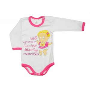 Body s nápisom Keď vyrastiem, chcem byť ako moja mamička